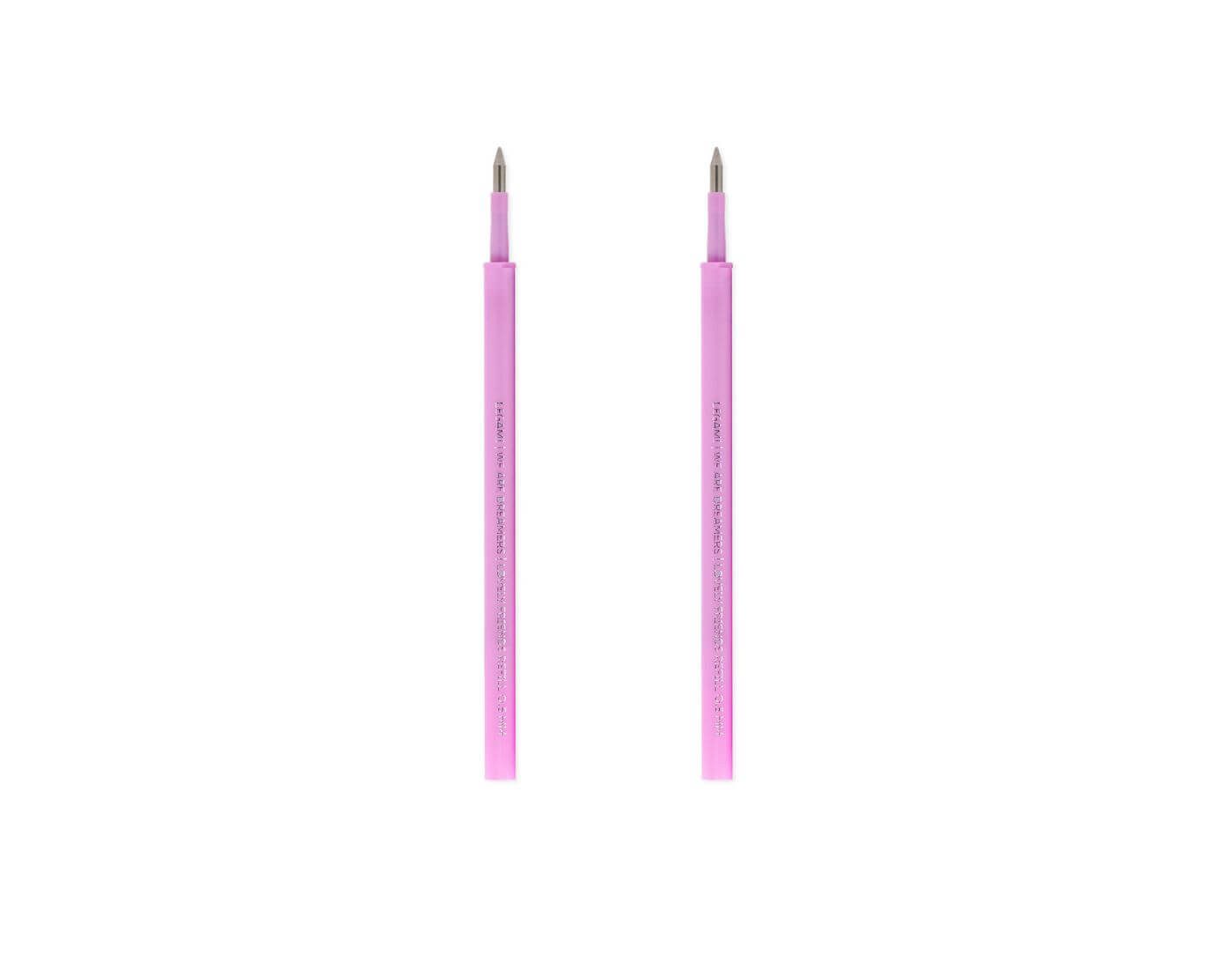 Legami Buntstift Set mit 2 Ersatzpatronen für Gelstift - Lovely Friends - Violett