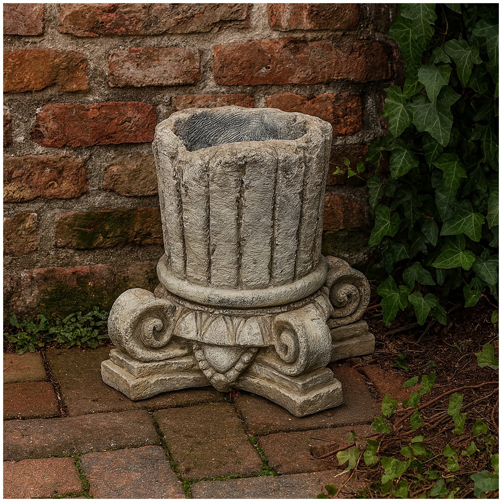 HTI-Living Pflanzkübel Pflanzgefäß Apollon Blumenkübel Säule (Stück, 1 St., 1 Pflanzgefäß), Pflanzkübel Gartendeko Antike