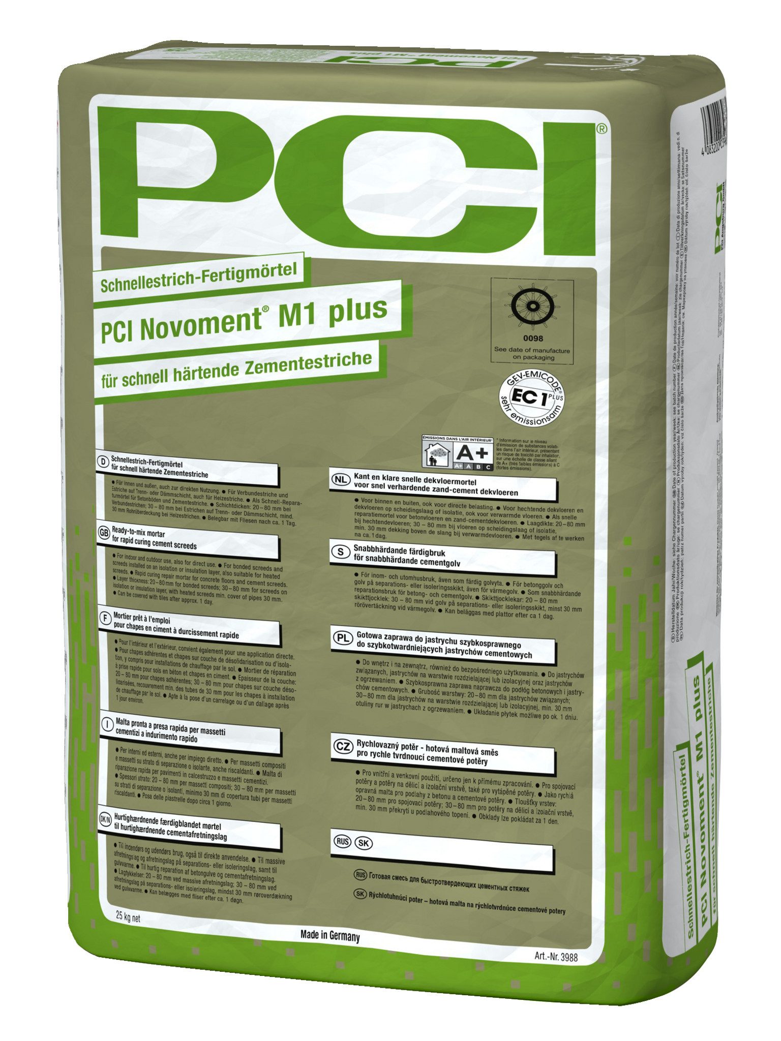 PCI Estrich PCI Novoment® M1 plus grau 25 kg 26
