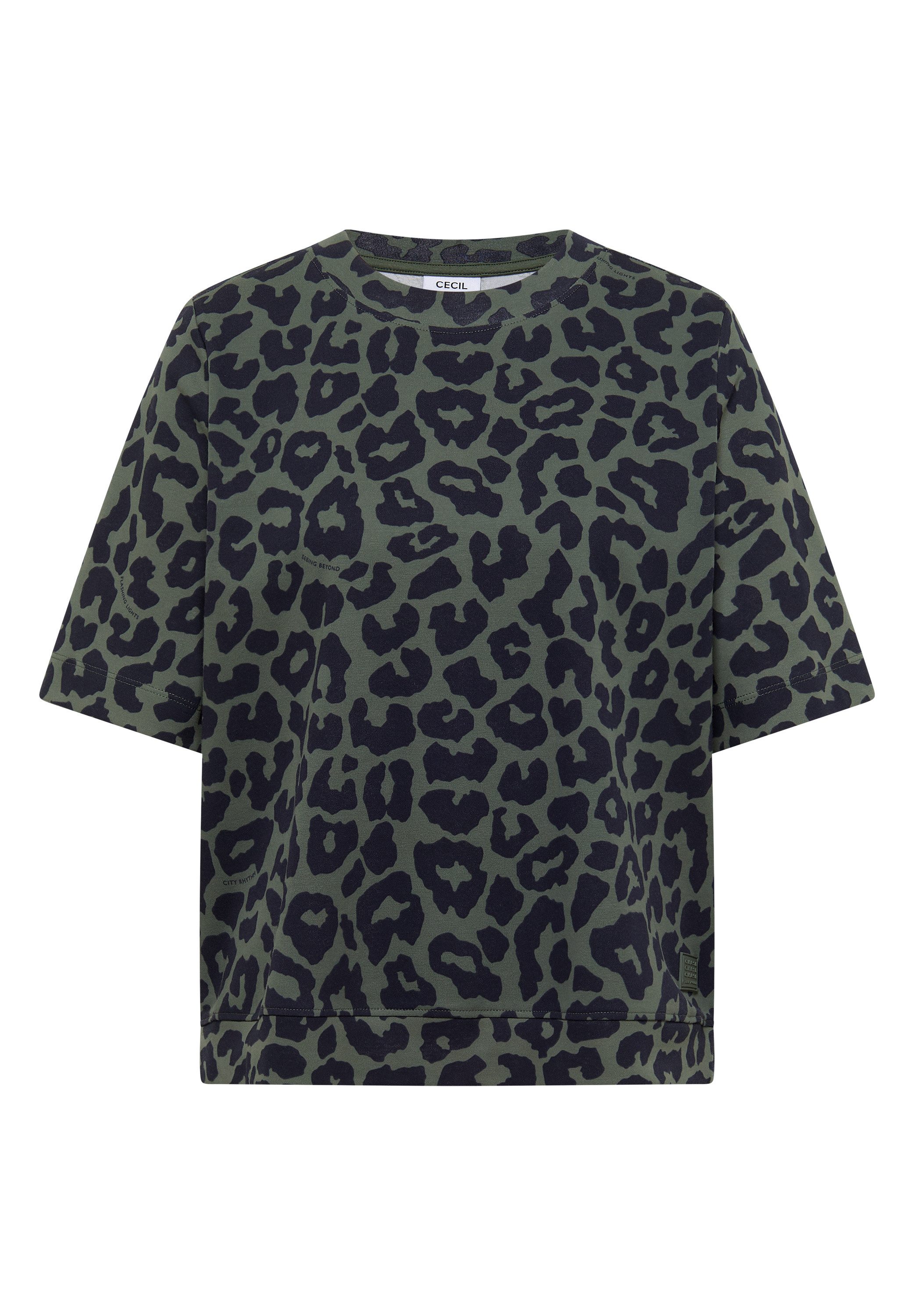 CECIL T-Shirt mit Animal-Print, lässige Passform