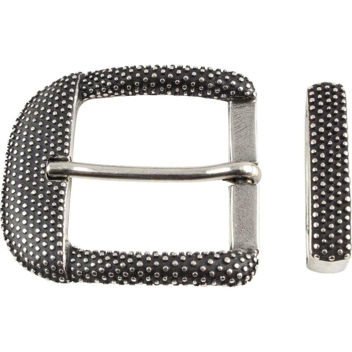 BELTINGER Gürtelschnalle mit Schlaufe 4,0 cm - Buckle Gürtelschließe 40mm - Dorn-Schließe - Gür (1-St)