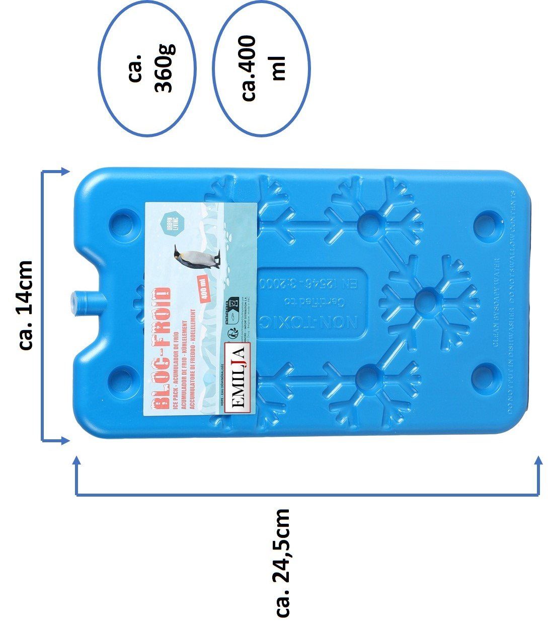 Frio-Kühltasche klein 14 x 15 cm blau