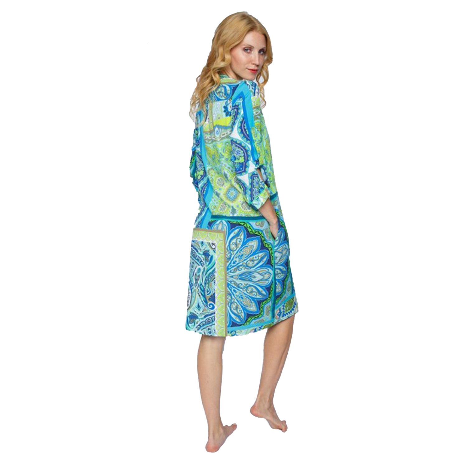 Emily Van Den Bergh Midikleid aqua green