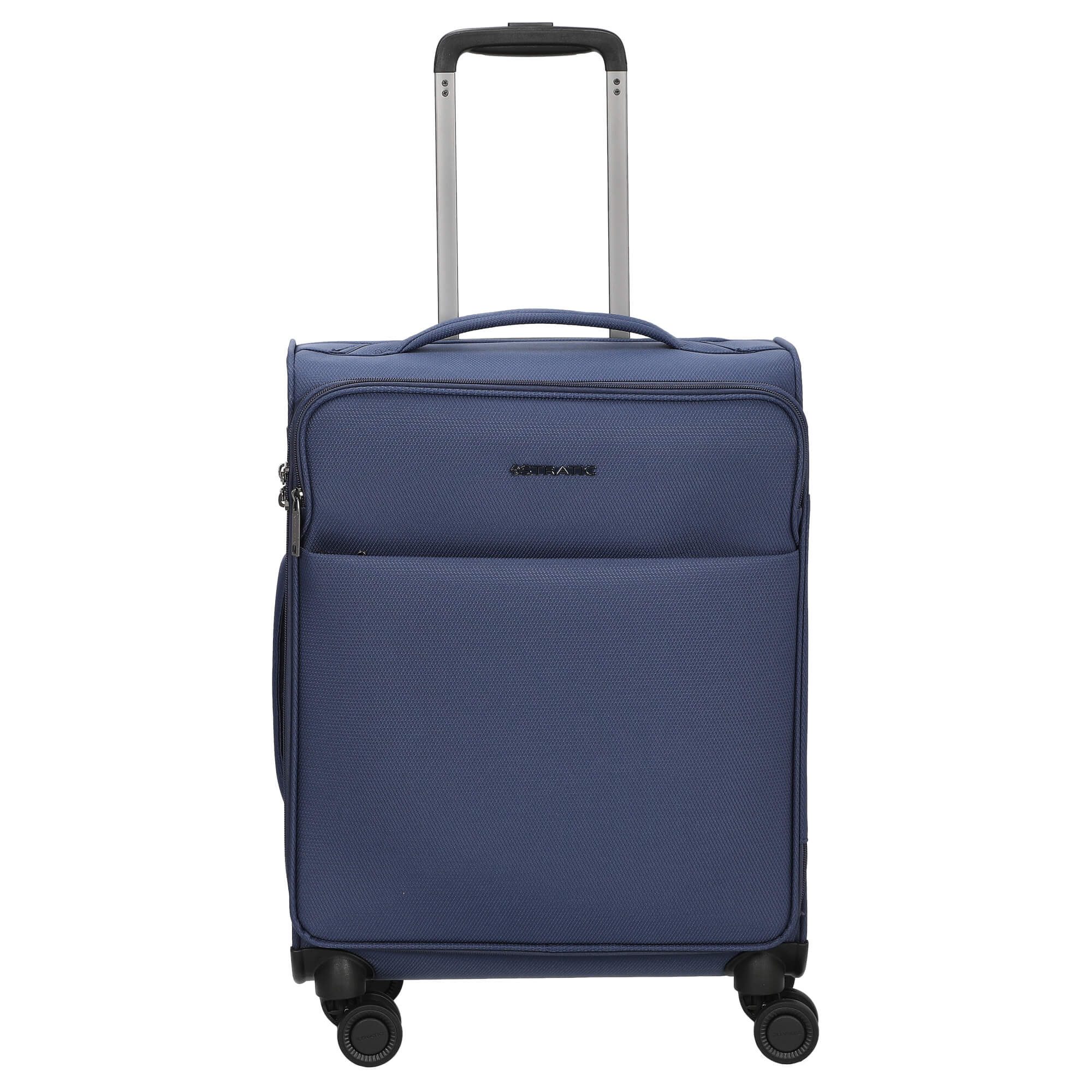 Stratic Koffer Light+ - 4-Rollen-Trolley 55 cm S (dark blue), 4 Rollen Rollen