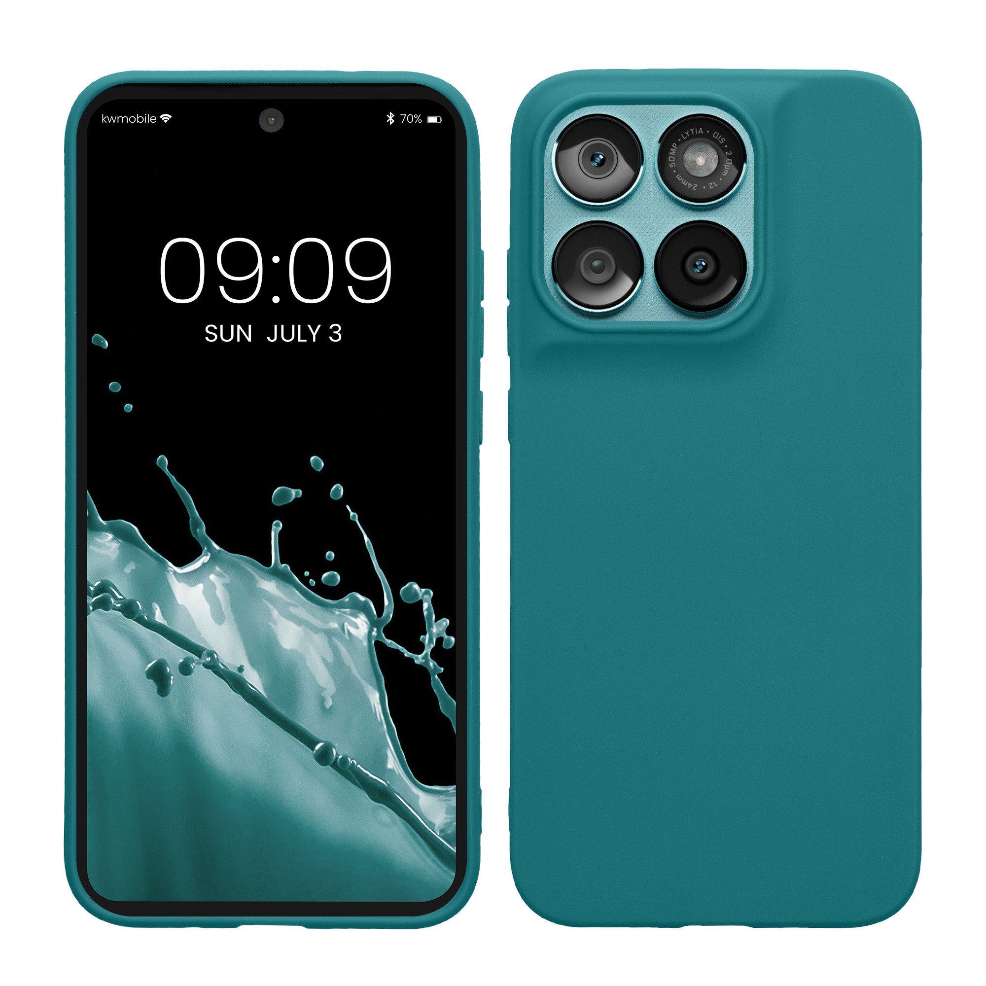kwmobile Smartphone-Hülle Hülle für Motorola Moto G67 / G77 / G87, Hülle Silikon - Soft Handyhülle - Handy Case Cover