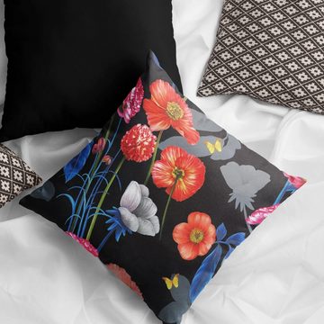 novely® Stoff OXFORD 210D Dekostoff Print Outdoor, wasserabweisend, Flowers by Night