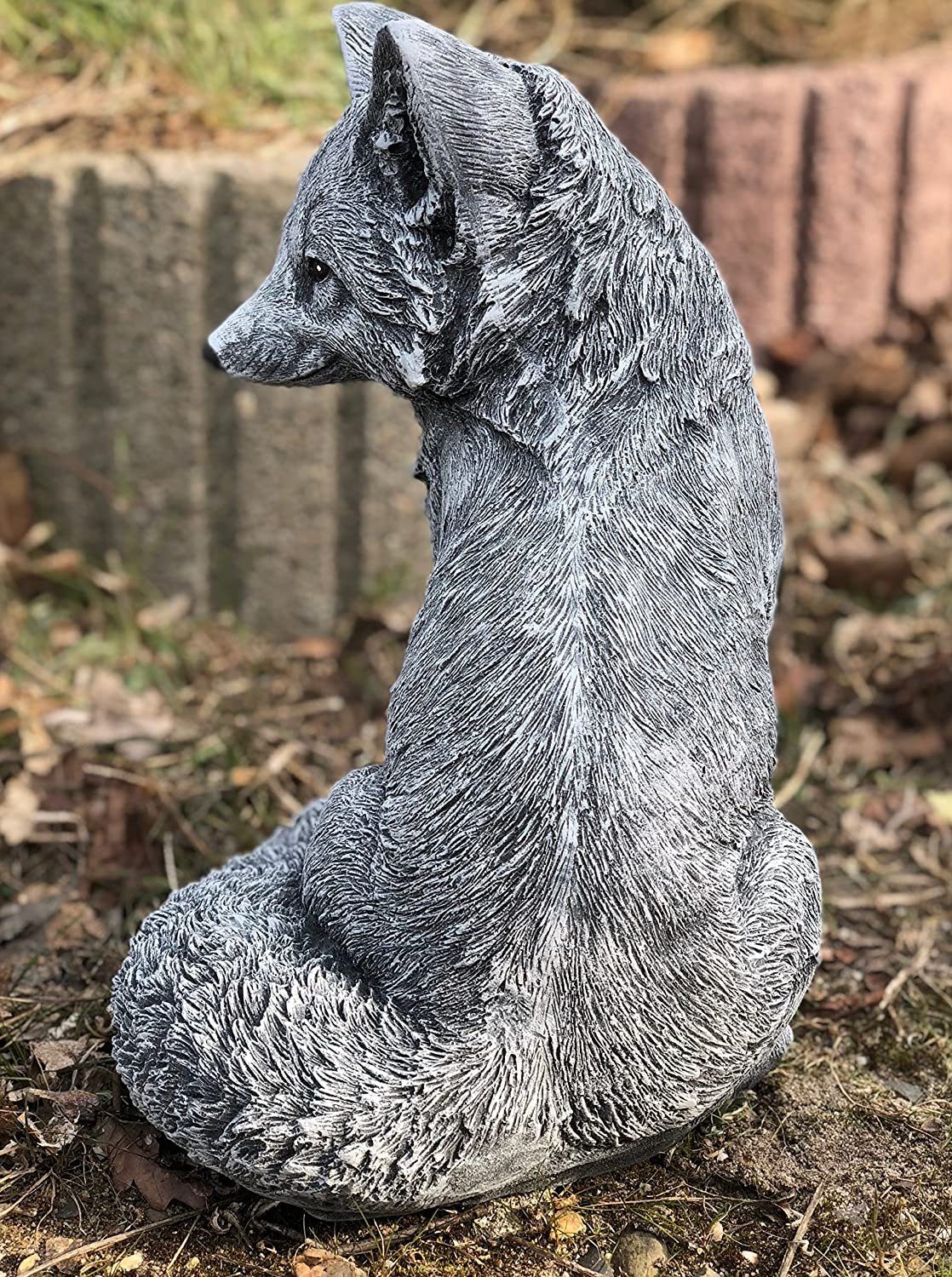 Stone and Style Gartenfigur Frostfeste Steinfigur Fuchs groß – Bild 2 von 4