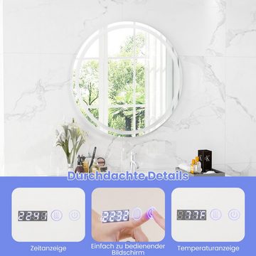 COSTWAY Badspiegel LED Spiegel, Touch mit Beleuchtung