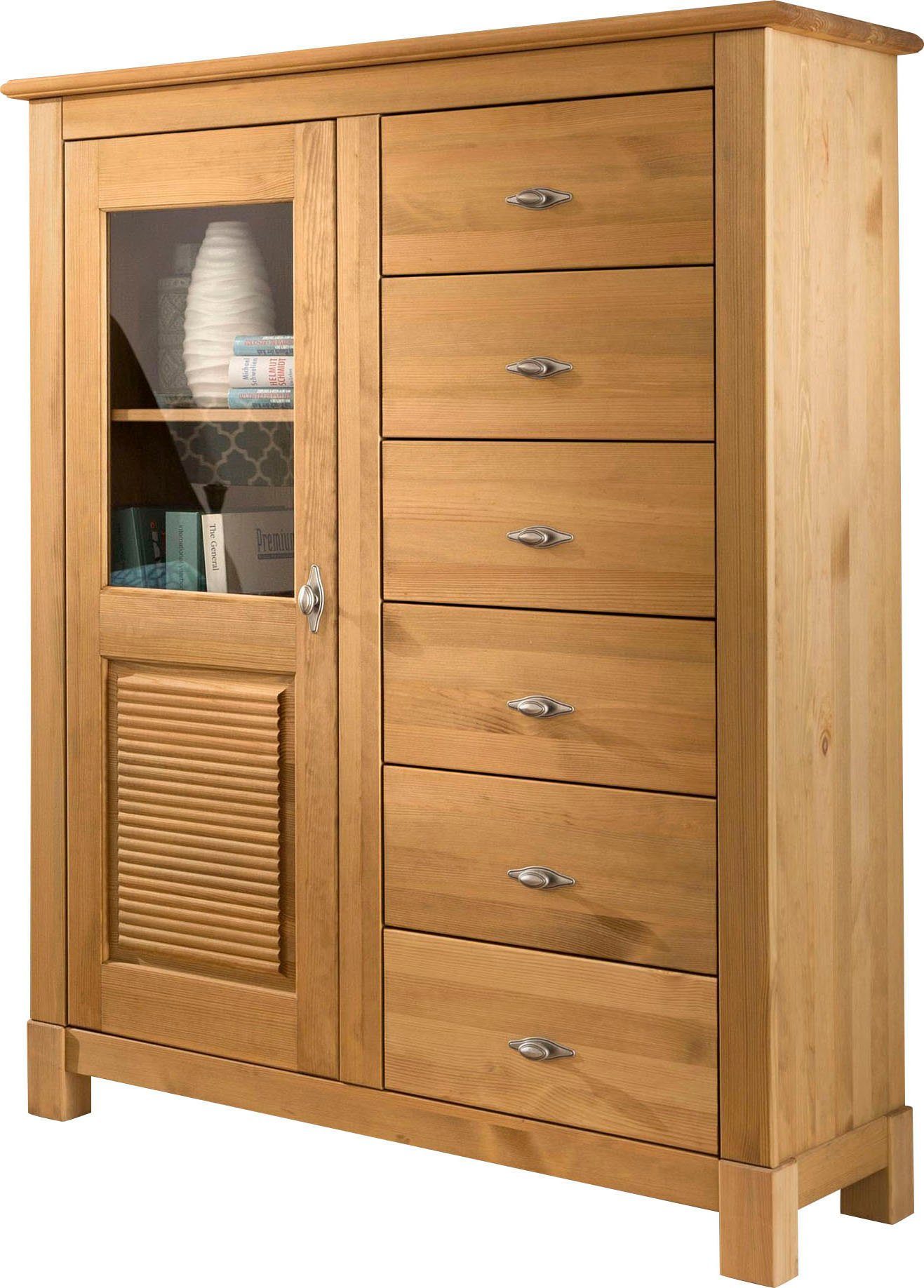 Home affaire Highboard Rauna, Vitrine, Breite günstig online kaufen