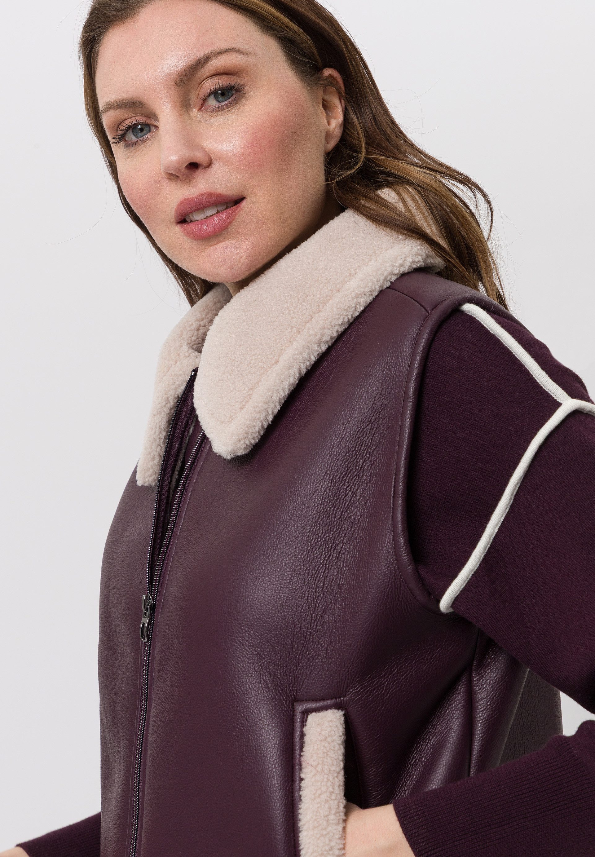 TUZZI Fellimitatweste mit Teddyfutter