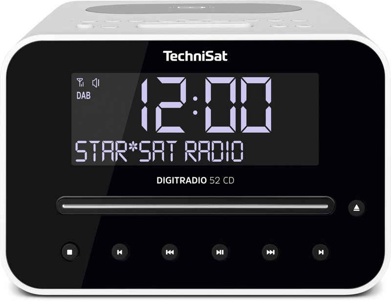 TechniSat Радіо годинники DIGITRADIO 52 CD DAB+/UKW, CD-Player, Bluetooth, Wireless Charging