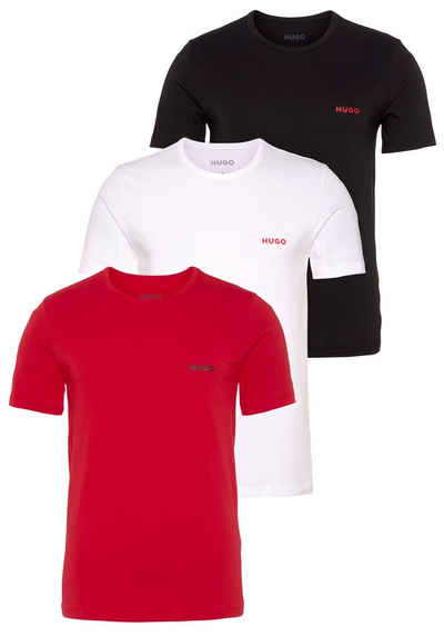 HUGO T-Shirt (Packung, 3-tlg) mit Rundhalsausschnitt