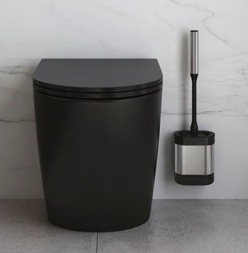 Metaltex WC-Reinigungsbürste Cleany, WC Bürste flach Inox