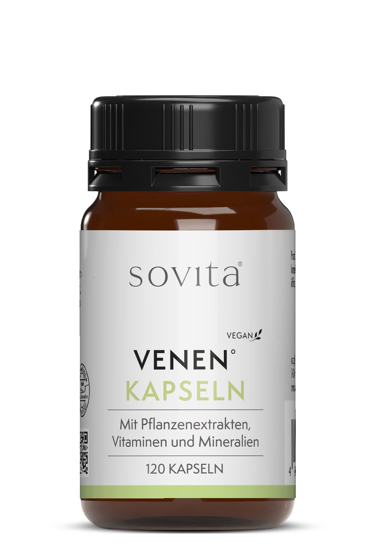 Ascopharm Venen Kapseln, 120 Stk. mit 100 mg Rosskastanie & 80 mg Vitamin C 1, 1 er