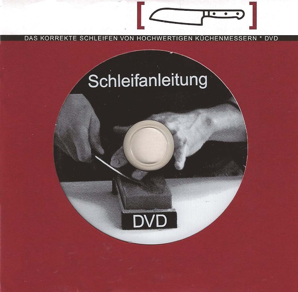 CHROMA Messer-Set, DVD + Schleifstein Santoku + Schleifhilfe Messerset: + Haiku