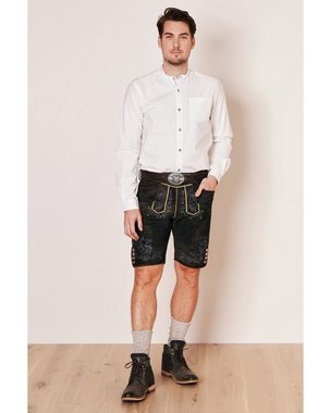 KRÜGER BUAM Trachtenhemd Slim Fit Trachtenhemd 'Madoc' Unifarben 911667, W