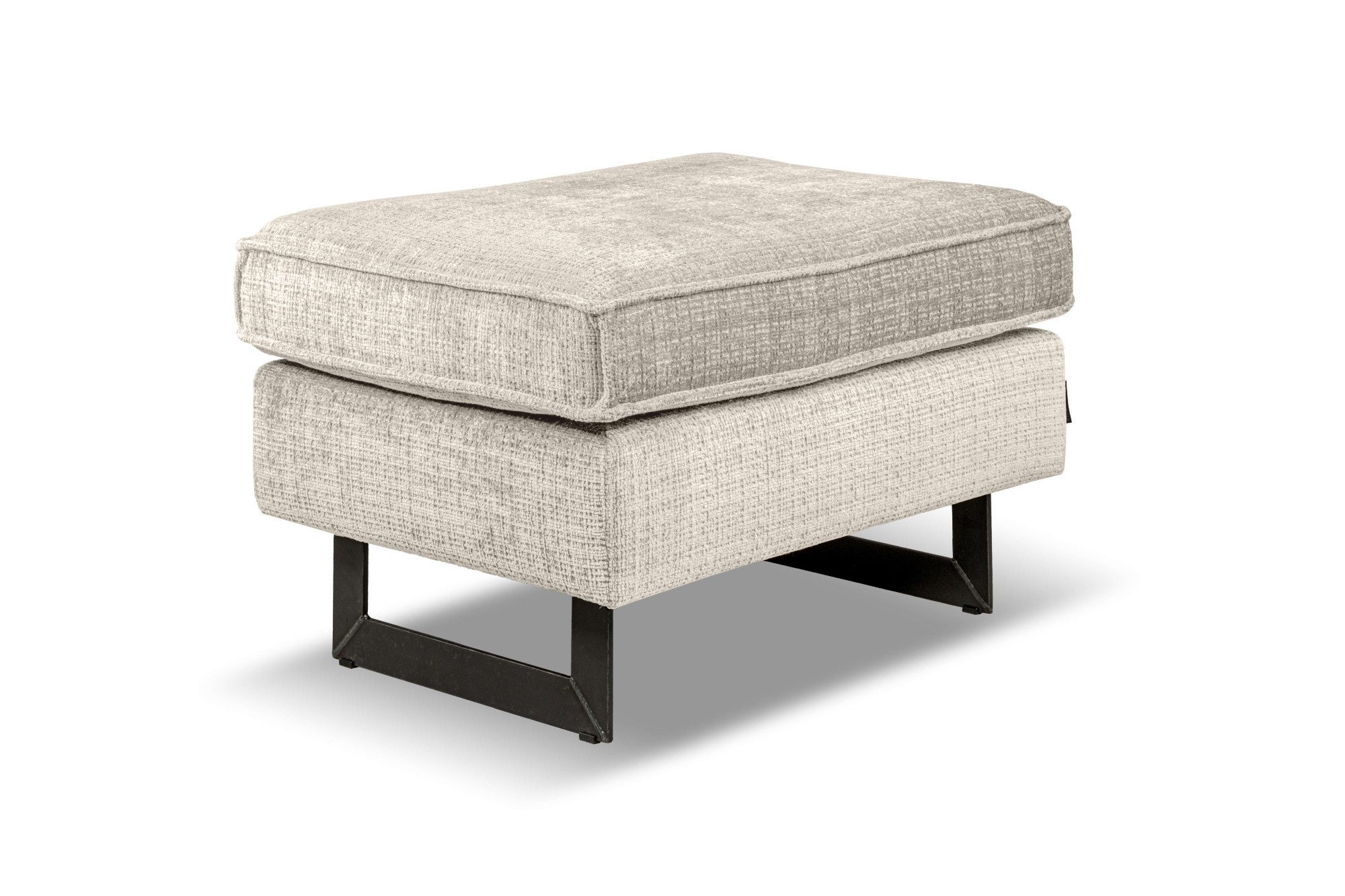 Home affaire Polsterhocker Pinto, mit Keder, Metallfüßen und auch in Cord B günstig online kaufen