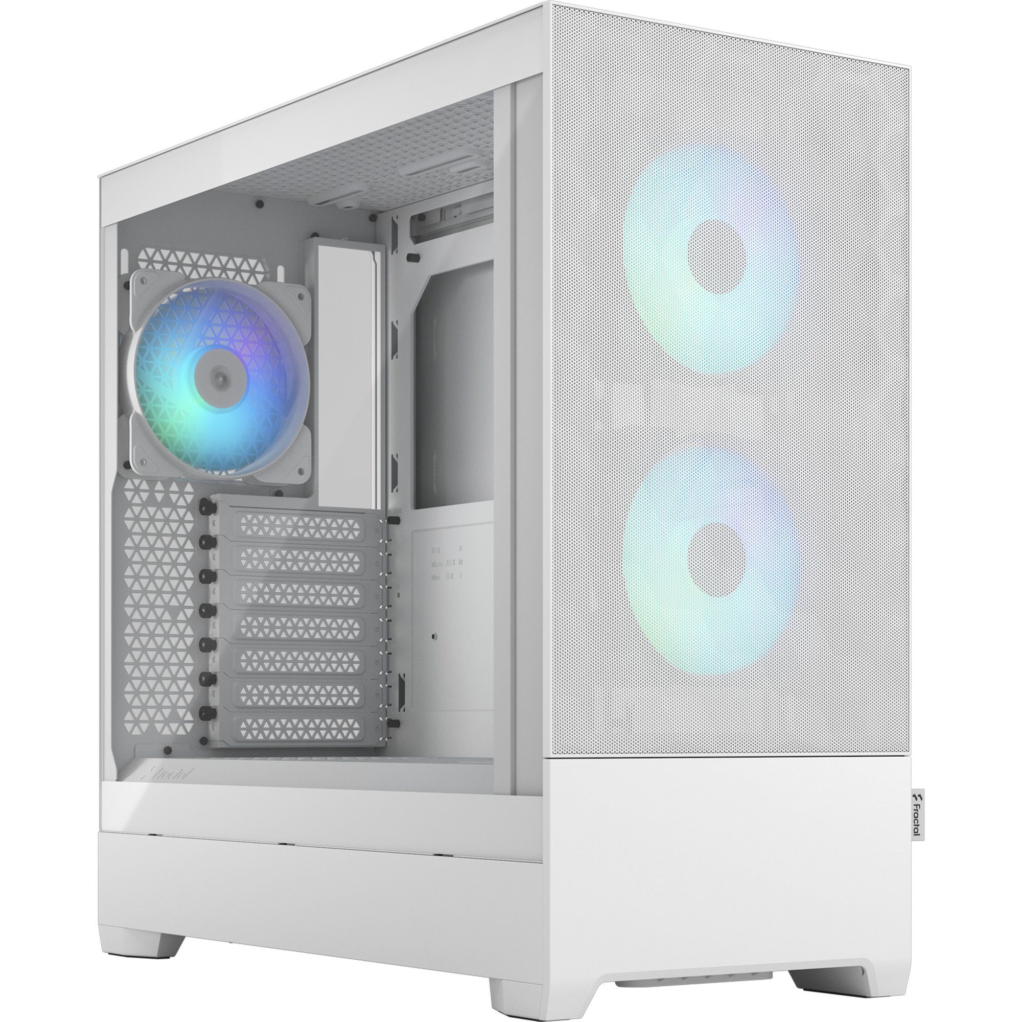 PC-Gehäuse Fractal Design Pop Air RGB White TG Clear Tint