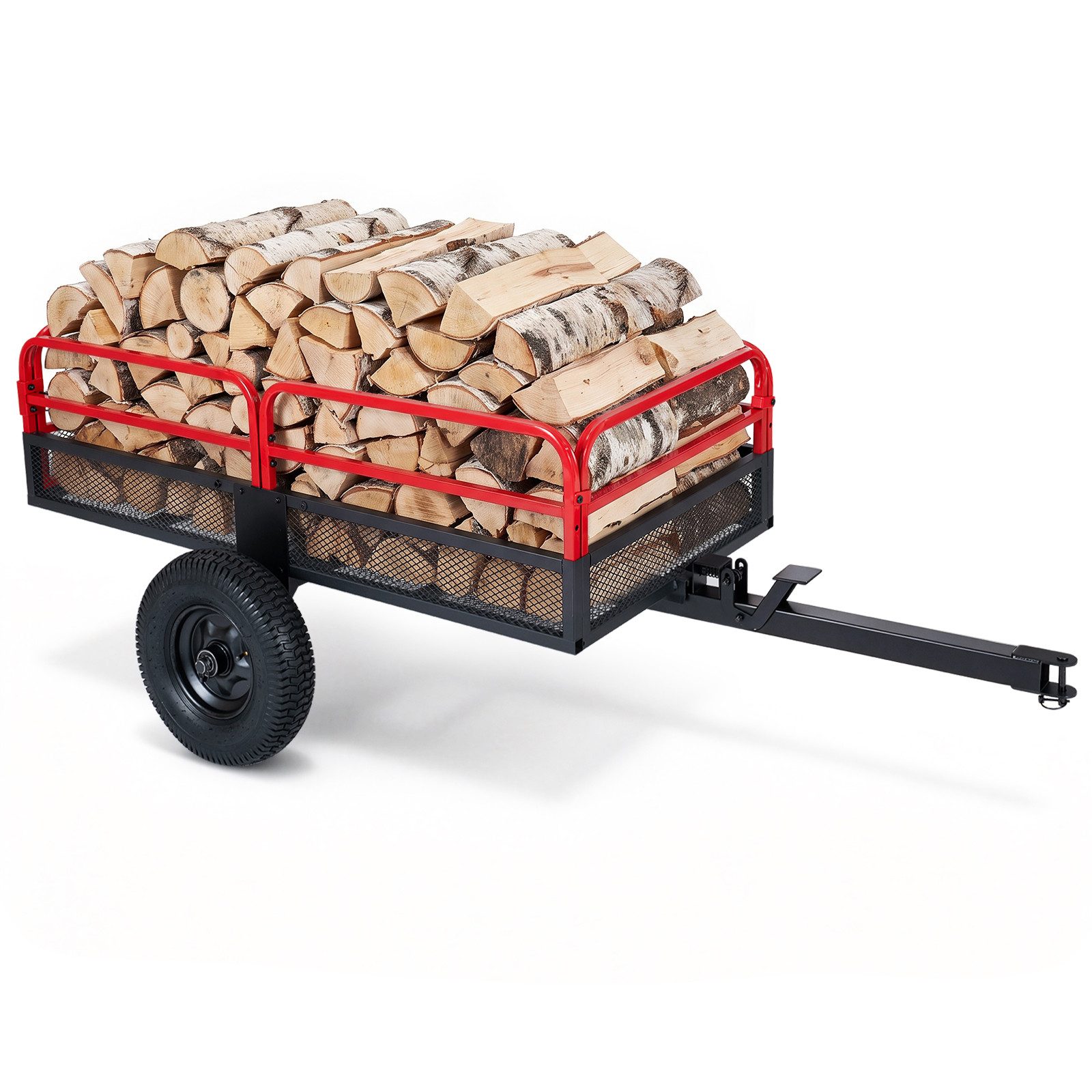 COSTWAY PKW-Anhänger Gartenanhänger mit 0,5 m³ Ladevolumen, bis zu 700kg belastbar, max. 700 kg, Anhänger mit Luftreifen für ATV, UTV & Rasentraktor