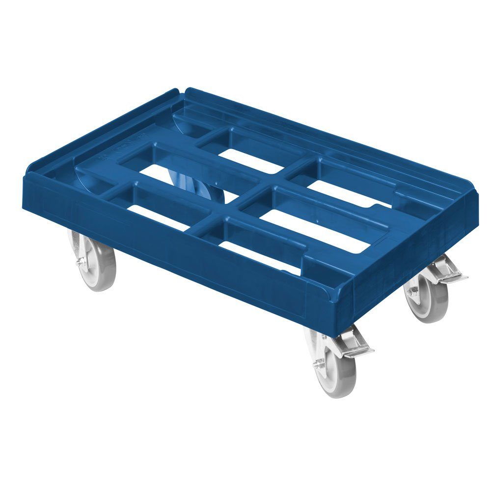 Logiplast Transportroller Transportroller für Kisten 60 x 40 cm mit 2 Bremsen in Schwarz