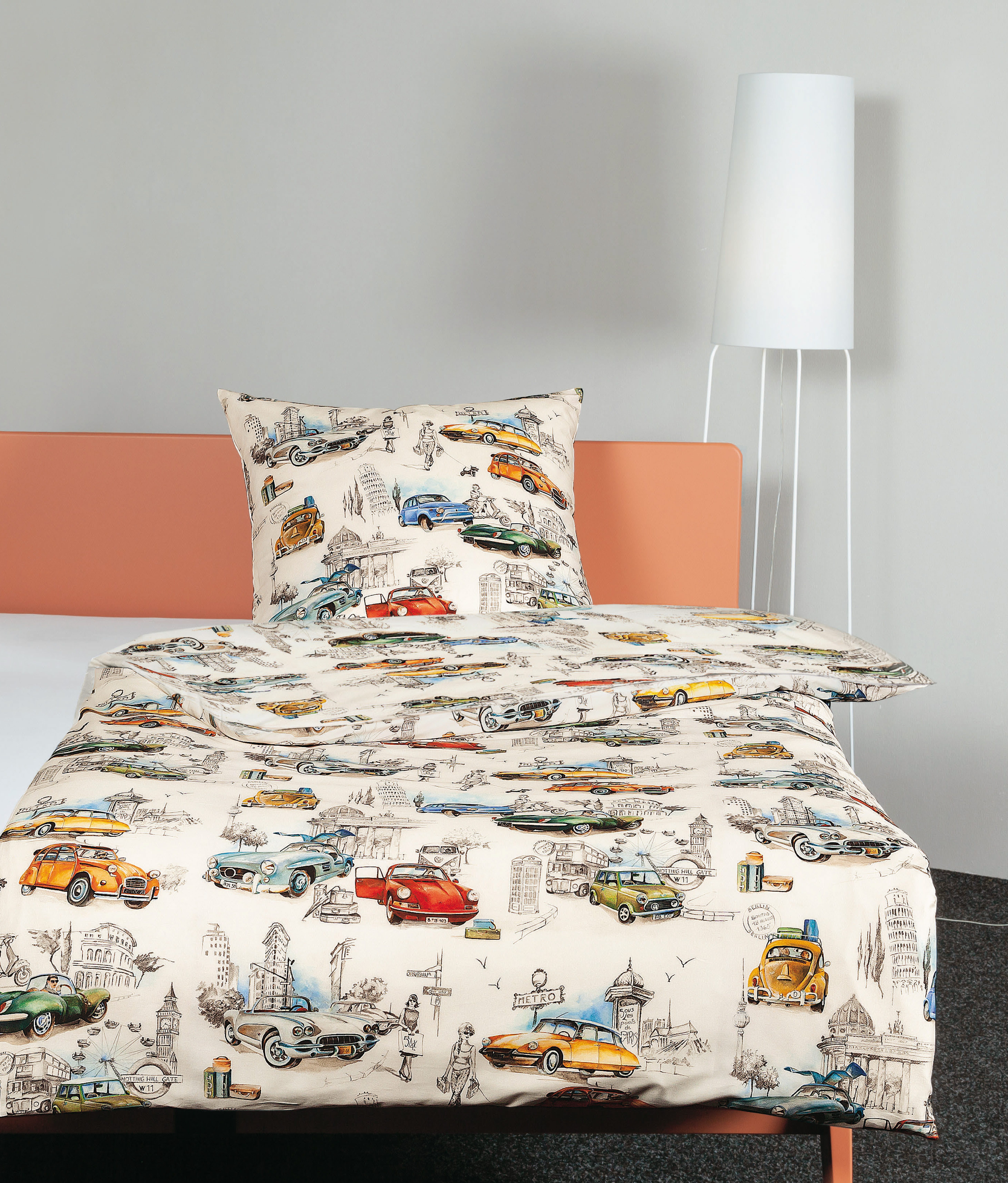 Janine Постельное белье Modern Art 4209042090 09 * 155X220,80x80, Mako-Satin, mit Reißverschluss