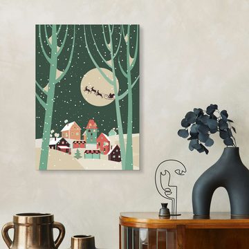 Posterlounge Forex-Bild Kidz Collection, Weihnachtsnacht, Kindermotive