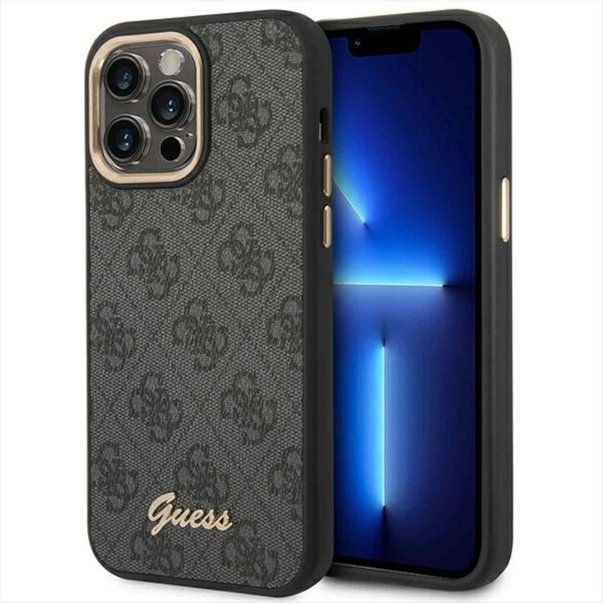 Guess Smartphone-Hülle Guess 4G Vintage Gold Logo Hülle Case für Apple ...