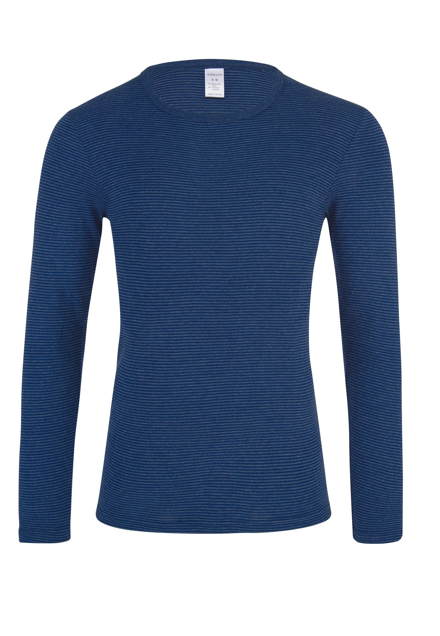 Ammann Unterhemd Jeans Feinripp (1-St) Unterhemd / Shirt Langarm - Baumwoll günstig online kaufen