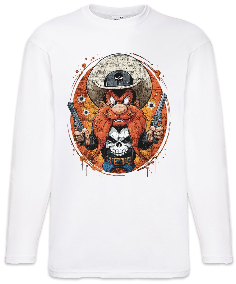 Langarmshirt Vigilante Langarm T-Shirt Skull Logo Toon Cartoon Comic Yosemite