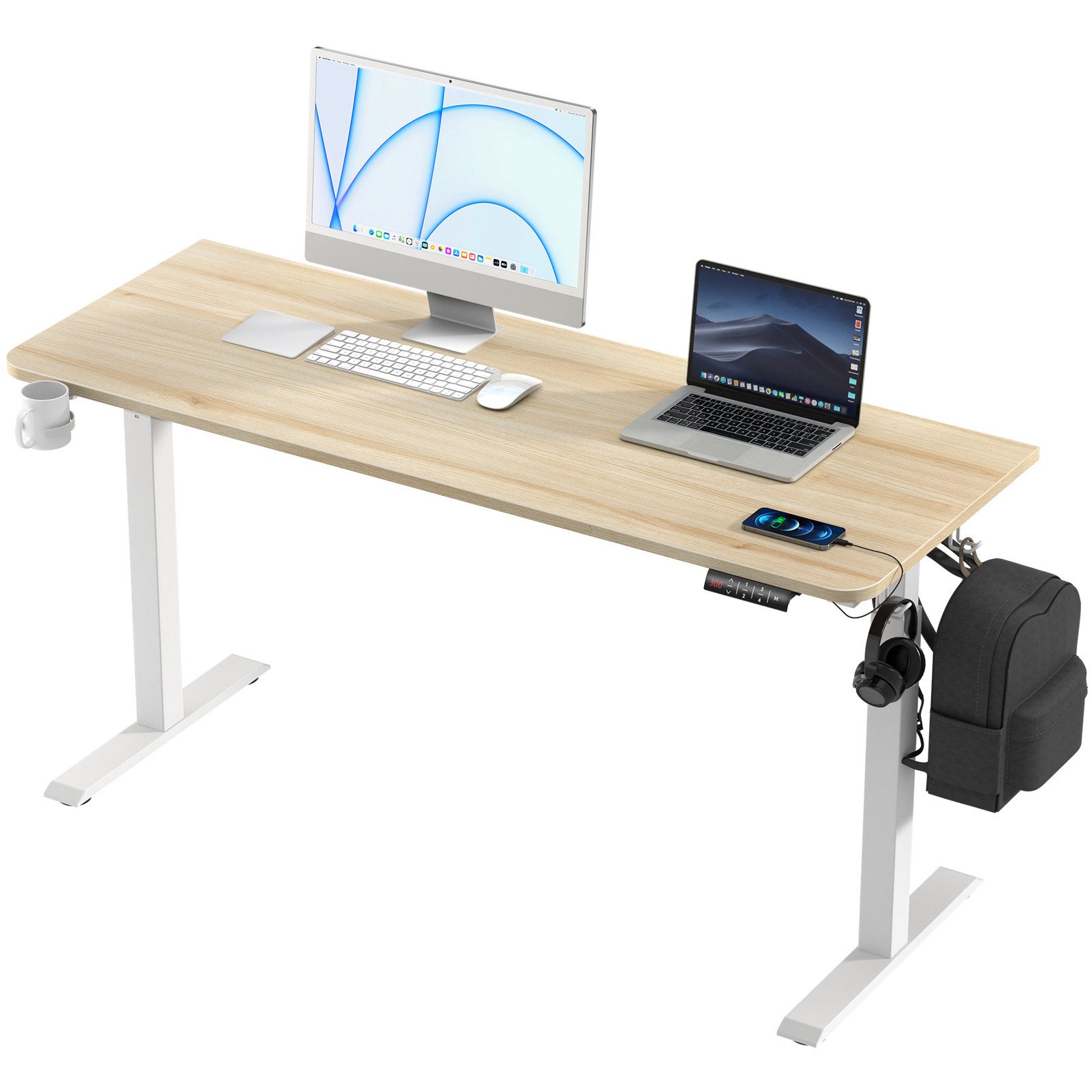 KOWO Schreibtisch Höhenverstellbarer Schreibtisch 160 cm günstig online kaufen