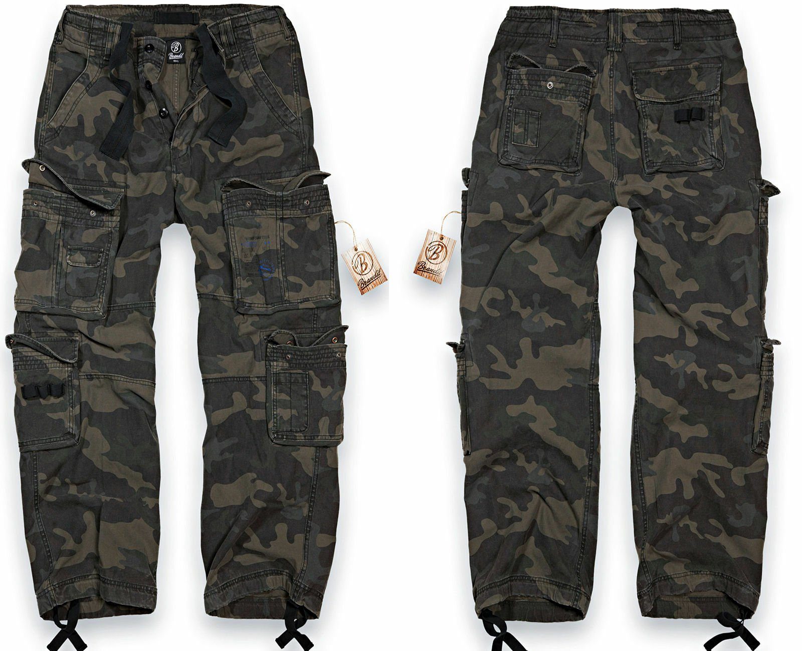 Brandit Cargohose Herren Cargo Hose Army Langhose Freizeit Hose Cargohose  100% Baumwolle