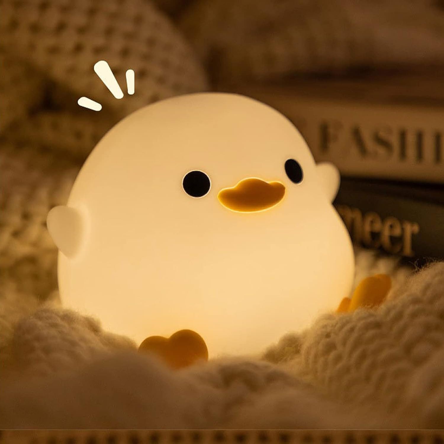 LED Nachtlicht Enten Nachtlicht,Nachtlicht süße Tiere Silikon Kinder Nachtlicht