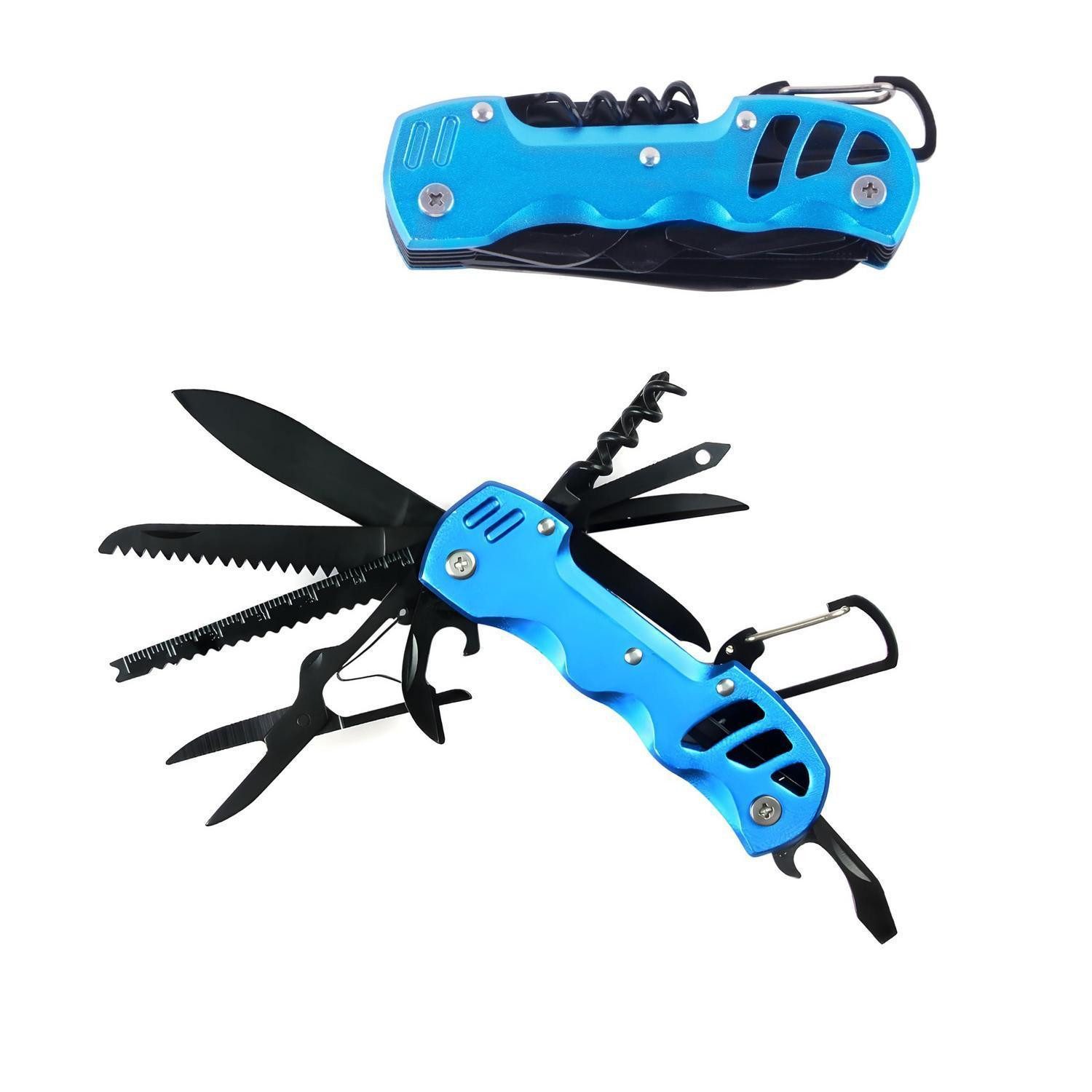 LuxusKollektion Multitool Multitool Taschenmesser 12-in-1 Blau