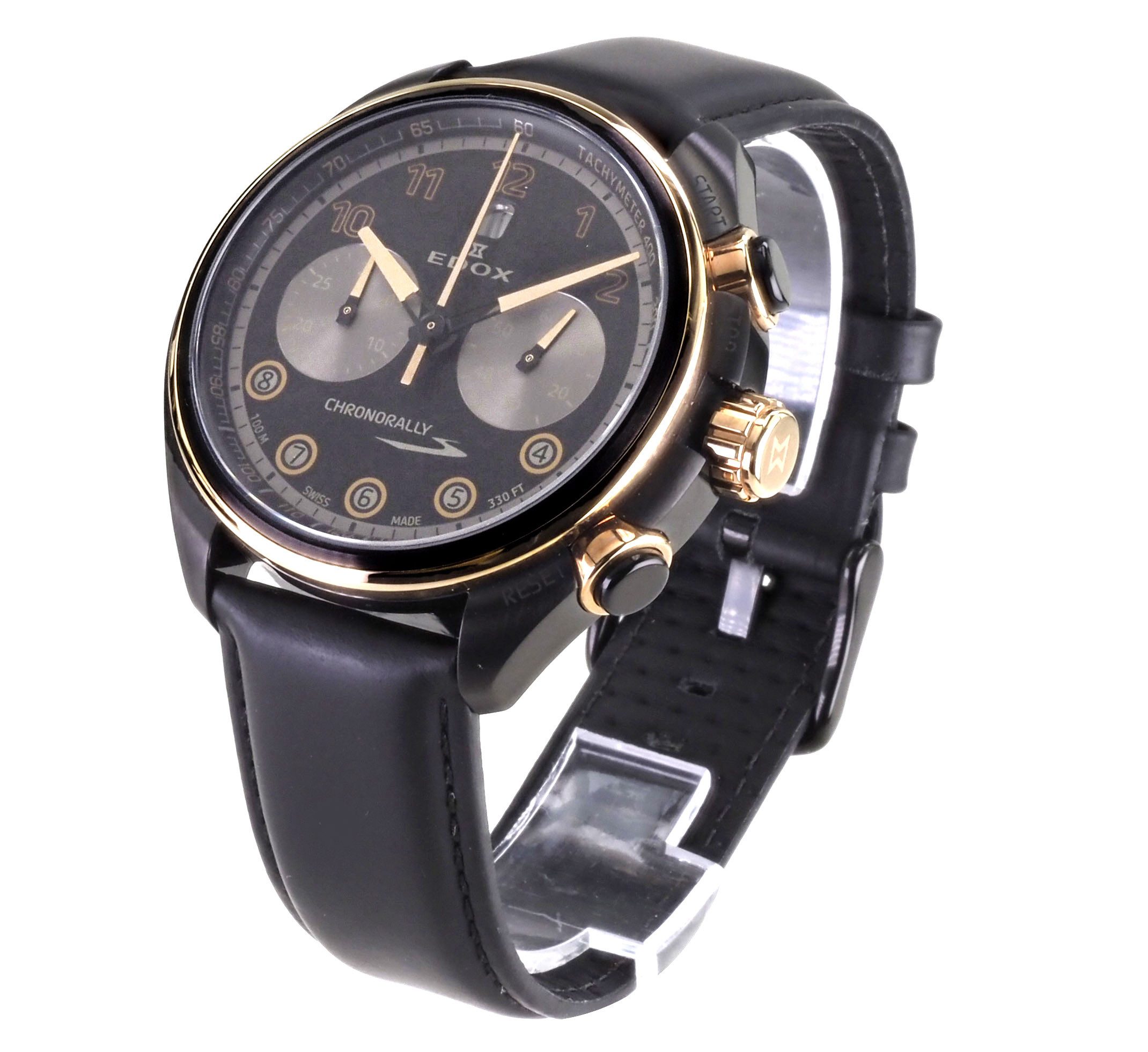 Edox Automatikuhr Swiss Made Chronorally S Chrono Saphirglas 08005-37NRCN-NNR