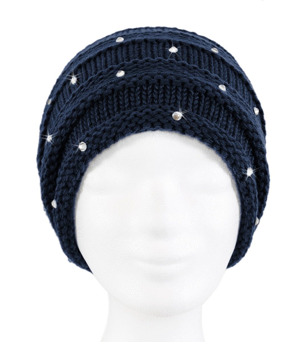 dy_mode Strickmütze Damen Strickbeanie mit Strass günstig online kaufen