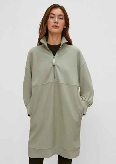 comma casual identity Minikleid »Kleid aus Ottoman Jersey« (1-tlg) Reißverschluss