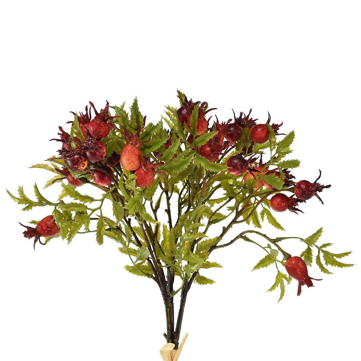 Künstliche Zimmerpflanze Hagebutten Deko Rot Zweige Künstlich 48cm Herbstdeko 3er Set, 3 Stück, Florists Products, Höhe 0.5 cm