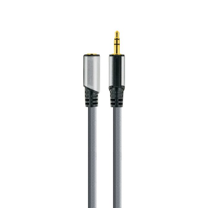 Schwaiger AIAU3015 413 Audio-Kabel 3 5mm Klinkenstecker (150 cm) mit Knickschutz