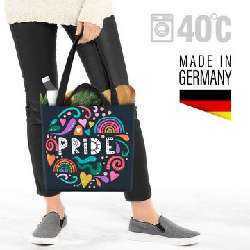 VOID Henkeltasche (1-tlg), Pride Farben Regenbogen Muster Schriftzug Gay pride flag parade club