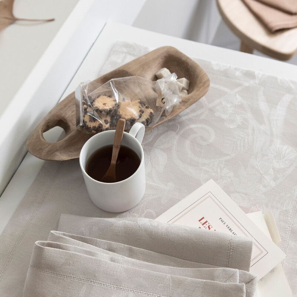 Le Jacquard Francais Platzset Tischsets (2x Set) Tivoli Sabbia 38x50 cm, (Set, 2-St), unbehandelt