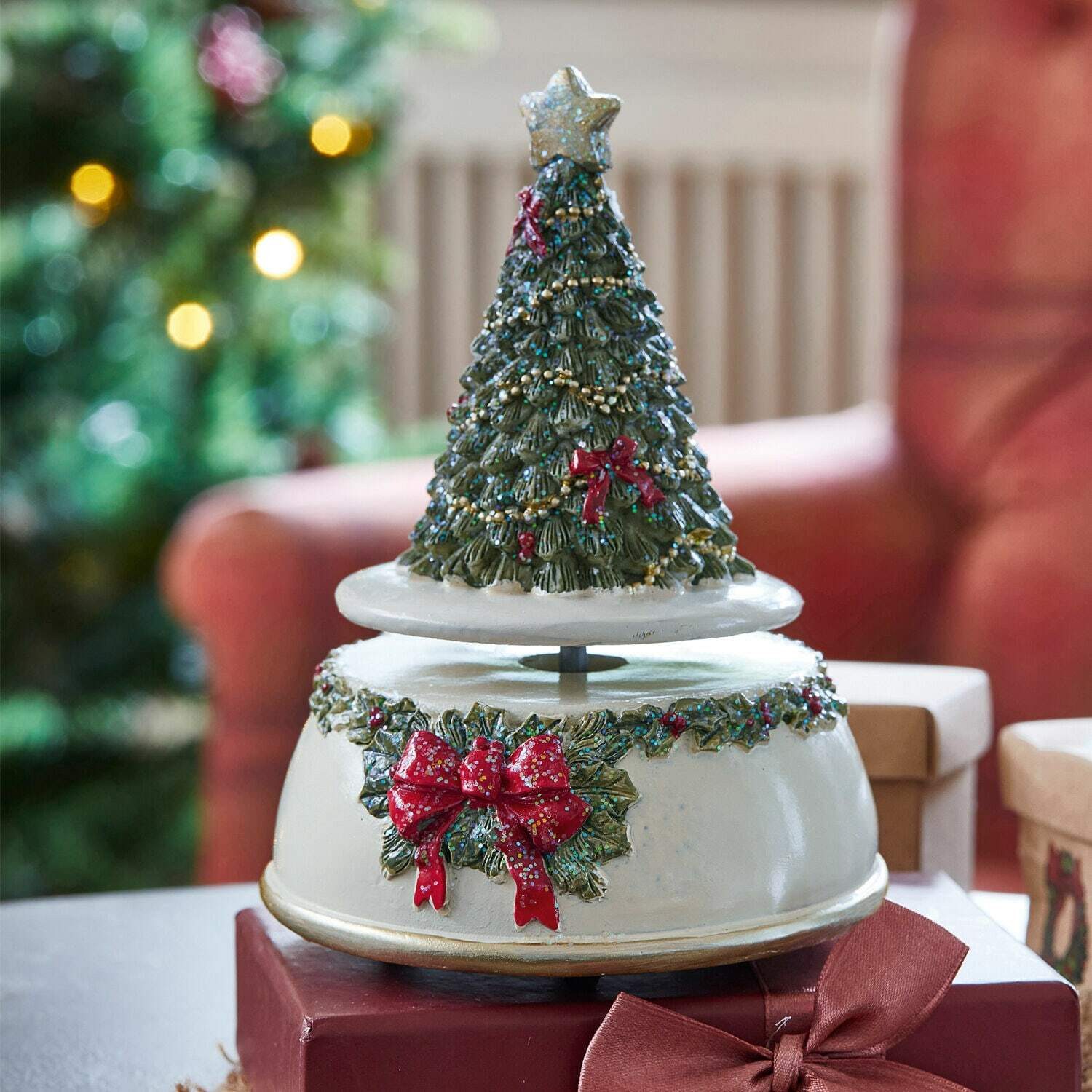 Mirabeau Weihnachtsfigur Spieluhr Rebets bunt (kein Set, kein Set)