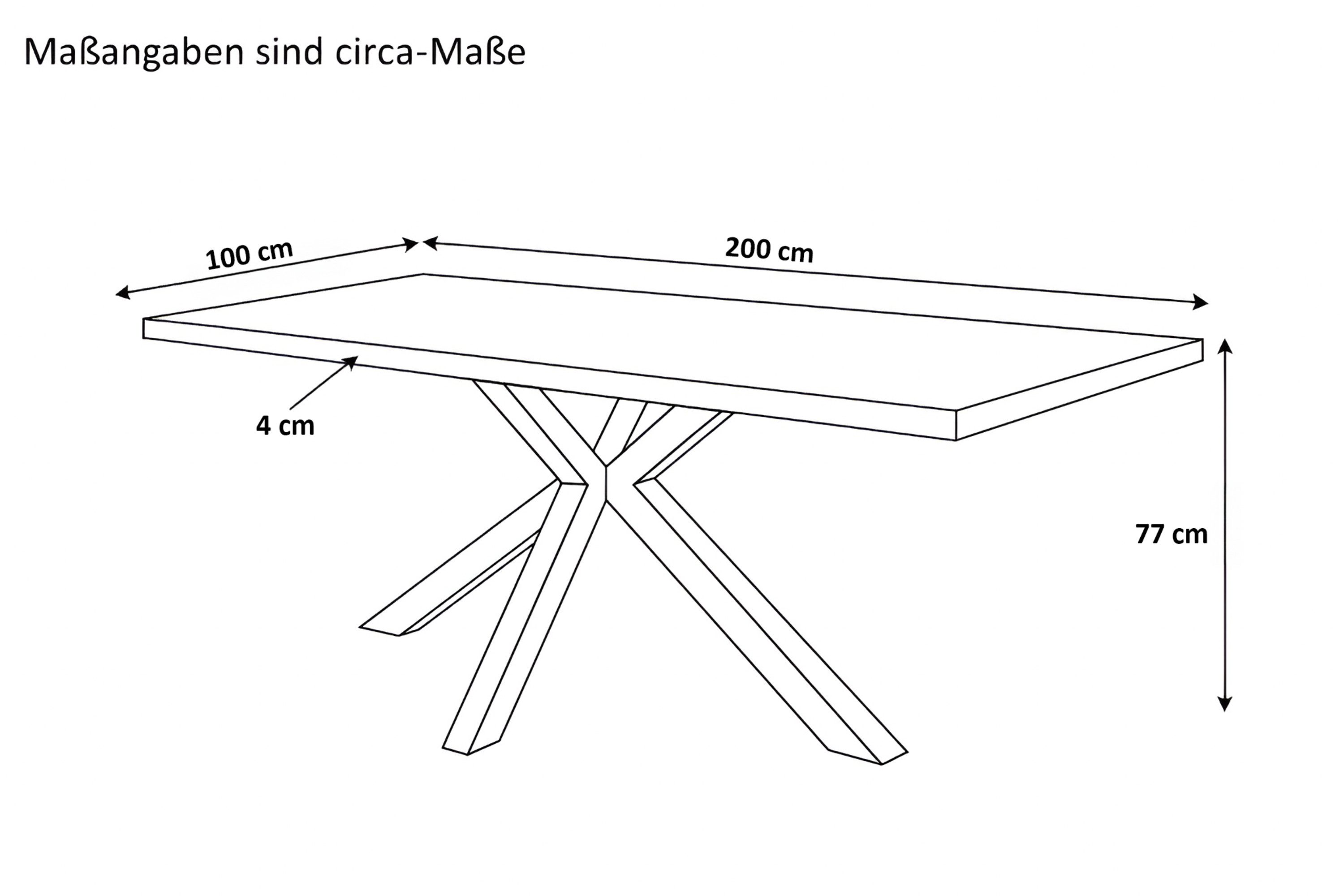 SAM® Esstisch Juliane, Holz Wildeiche-Optik, verschiedene günstig online kaufen