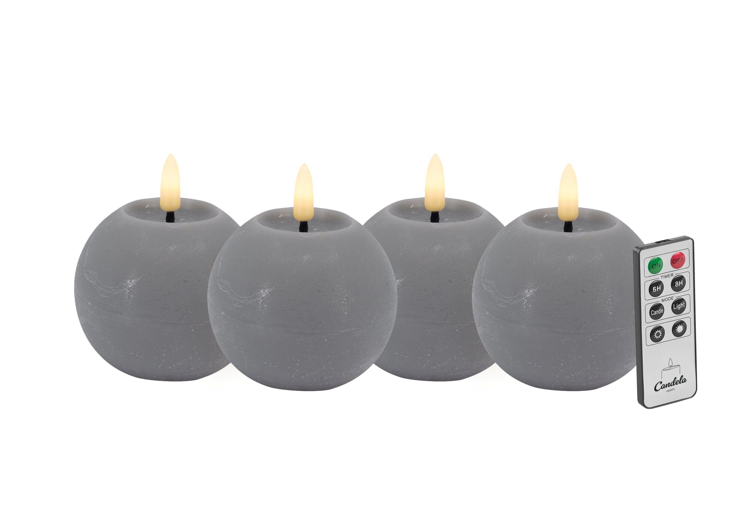 LC Home LED-Kerze Candela Lights H:7xØ8cm creme Echtwachs+Fernbedienung & T günstig online kaufen