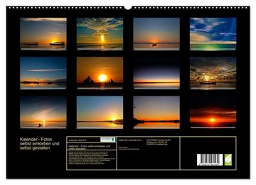 CALVENDO Wandkalender Kalender - Fotos selbst einkleben und selbst gestalten (Premium, hochwertiger DIN A2 Wandkalender 2023, Kunstdruck in Hochglanz)