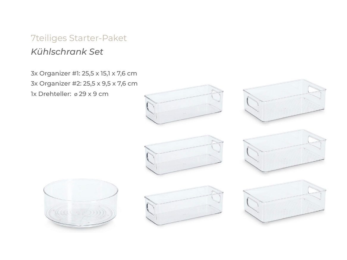 House of Little Labels Küchenorganizer-Set House of Little Labels Kühlschrank Organizer Set 7teilig, (7-tlg)