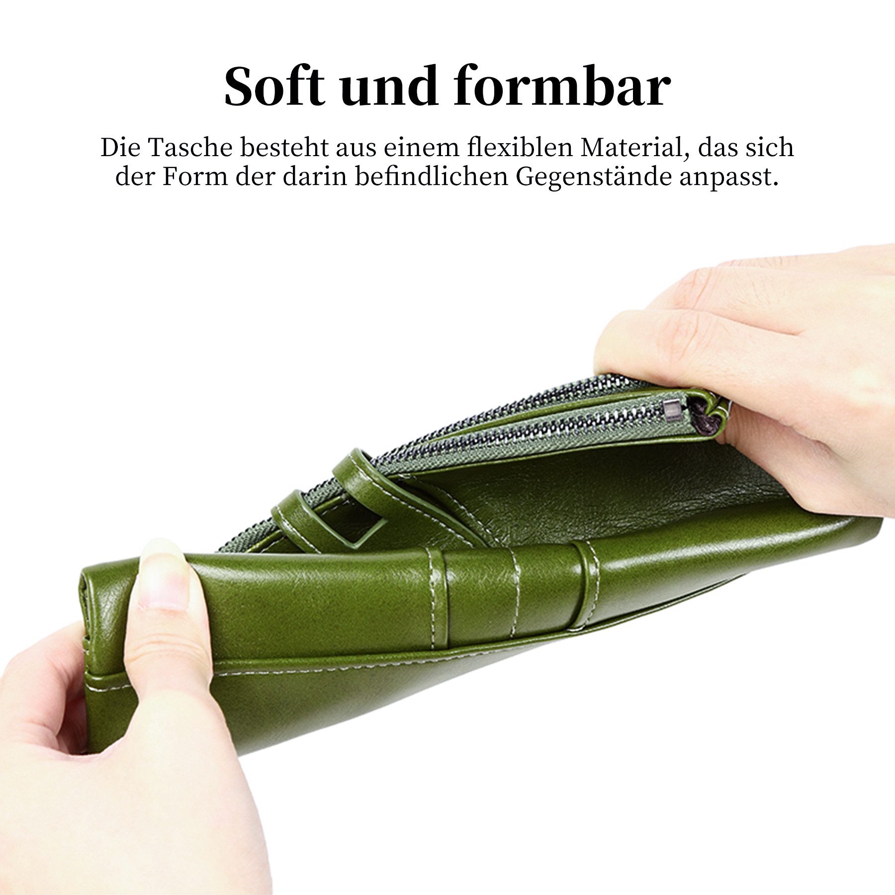 Mutig Geldbörse Geldbörse Damen, viele Kartenfächer, große Vintage Leder Ge günstig online kaufen