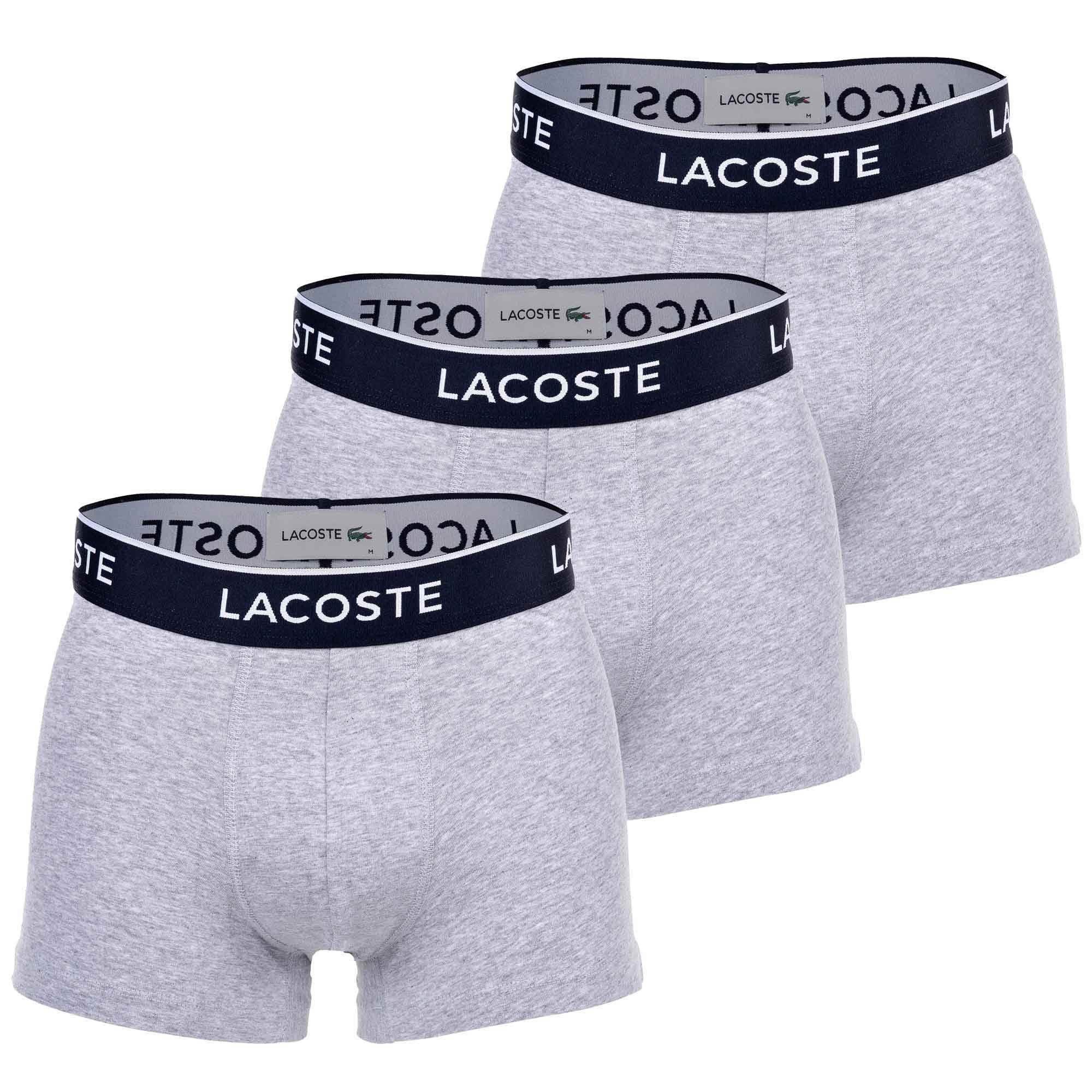 Lacoste 3-er Set Trunks in Dunkelblau, Grün & Schwarz günstig online kaufen