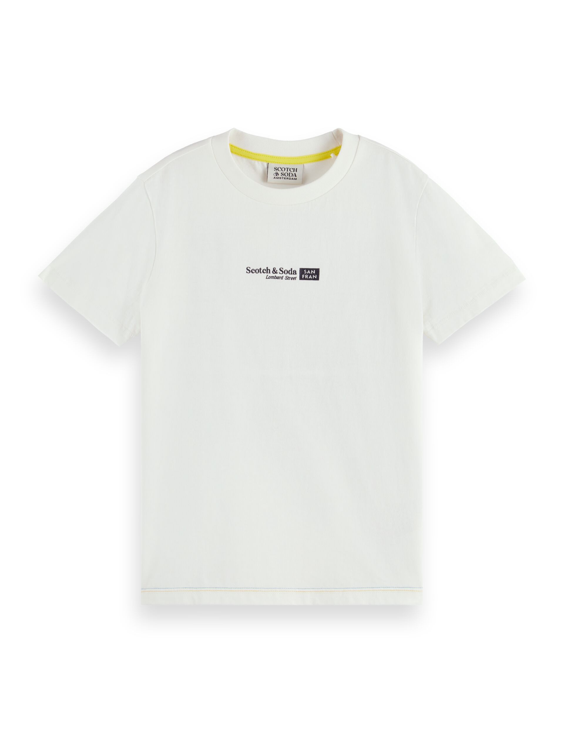 T-Shirt SCOTCH & SODA Artwork Kinder T-Shirt creme Rückenprint