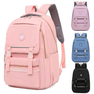 OKWISH Schulrucksack Laptop Rucksack Rucksäcke Schulranzen Wasserbeständig Laptoptasche (1 Stück Laptop Notebook Tasche Schule Uni Rucksack, für bis 15,6-Zoll Laptop, Backpack mit Laptopfach, 47 × 32 × 22 cm), für Herren Damen Schüler Teenager Studenten Jungen Freizeit Arbeit