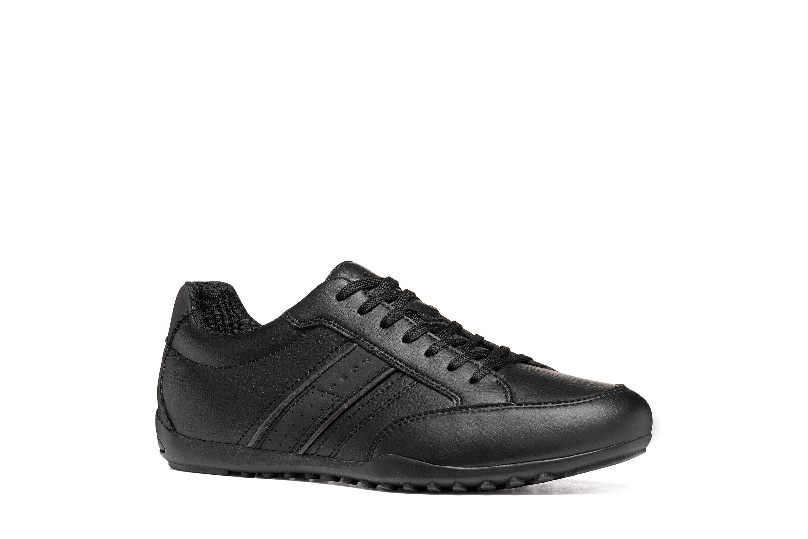 Geox U WELLS Schnürschuh Freizeitschuh, Sneaker, Halbschuh mit seitlicher Logprägung